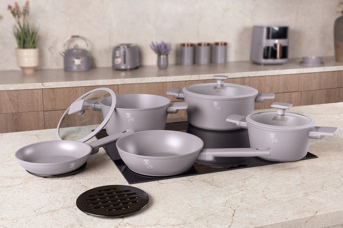 10 Pcs Cookware Set, Taupe