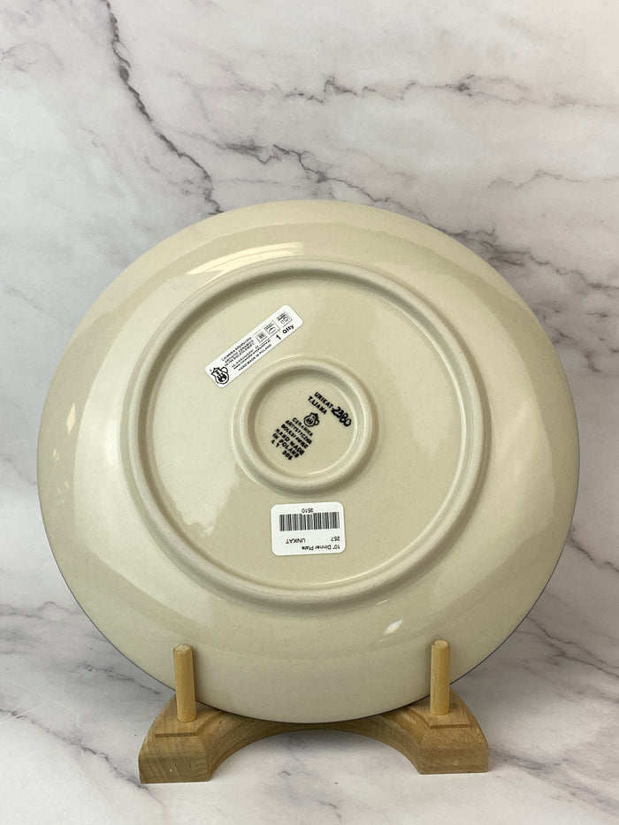 10" Unikat Dinner Plate - Shape 257 - Pattern U2380
