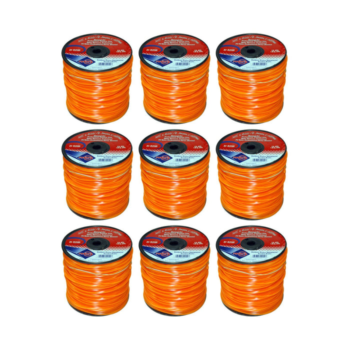 .105" Trimmer Line Rotary Square (Diamond) Medium Spool Orange (12151)