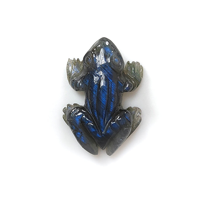 Blue Labradorite Frog Carving