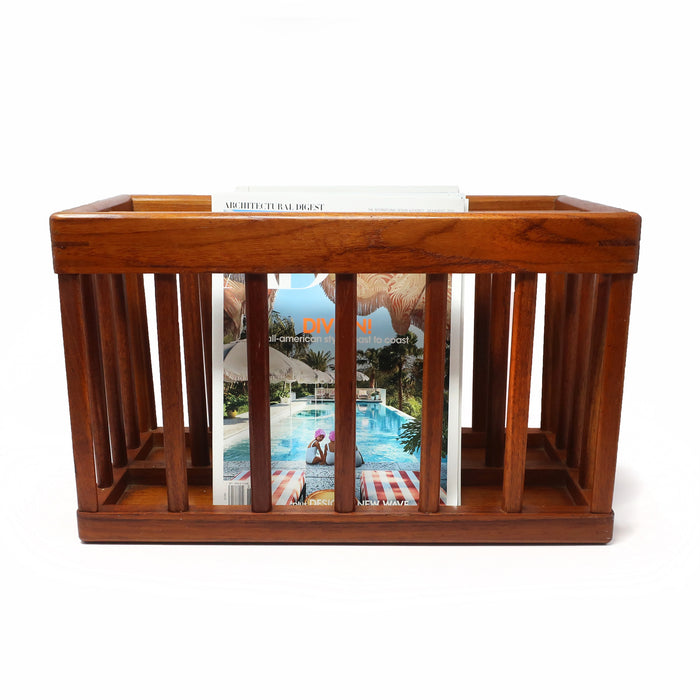 1970s Teak Magazine Rack