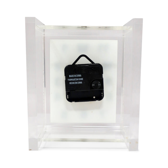 1970s Vintage Lucite Desk Clock