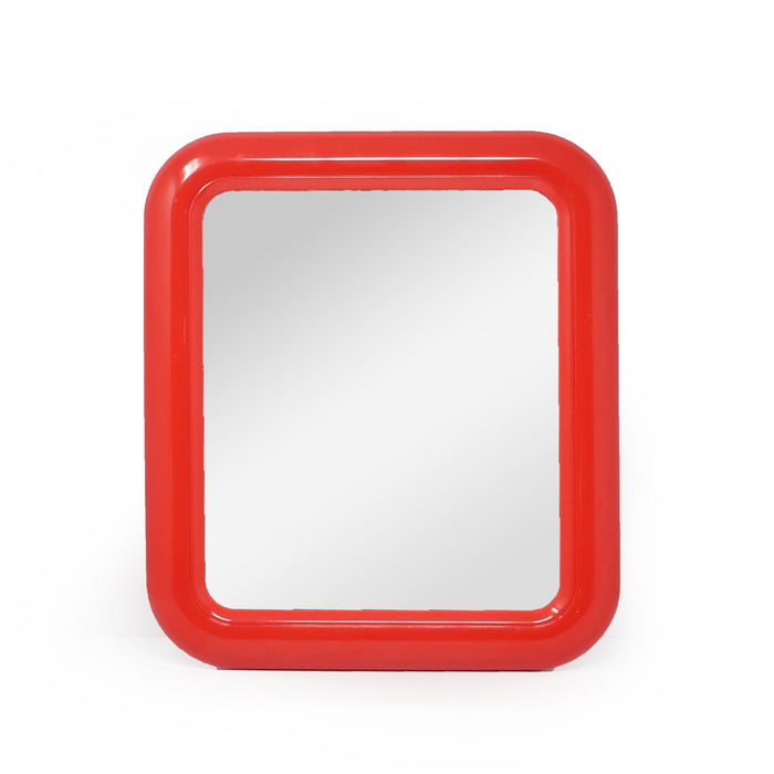 1980s Red Interdesign Rectangular Mirror