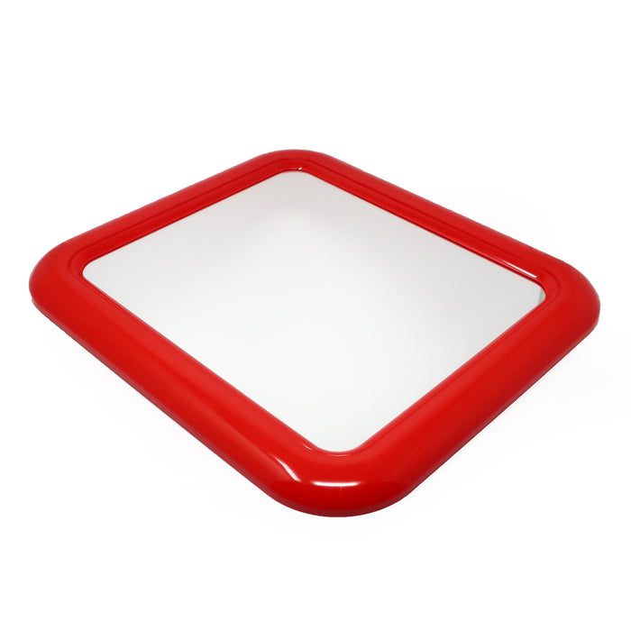 1980s Red Interdesign Rectangular Mirror