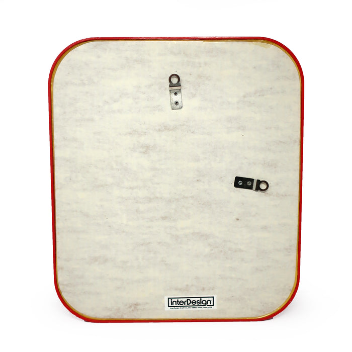 1980s Red Interdesign Rectangular Mirror