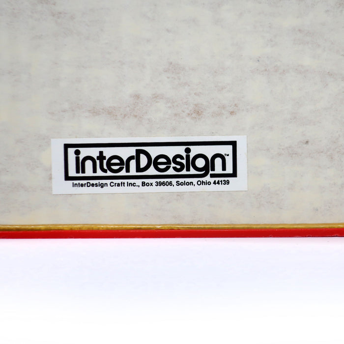 1980s Red Interdesign Rectangular Mirror