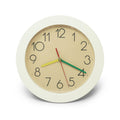 1980s White and Primary Color Wall Clock