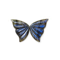 Blue Labradorite Butterfly Carving