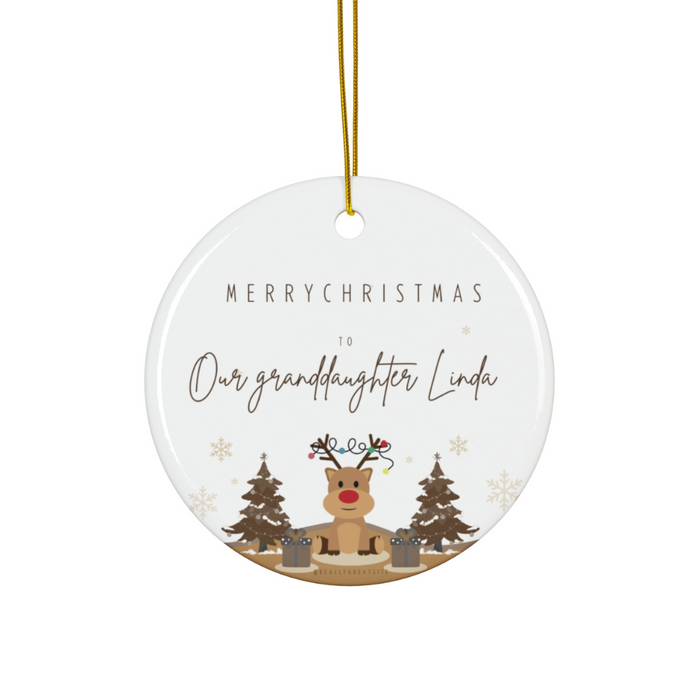 2024 Personalized Granddaughter Christmas Ornament