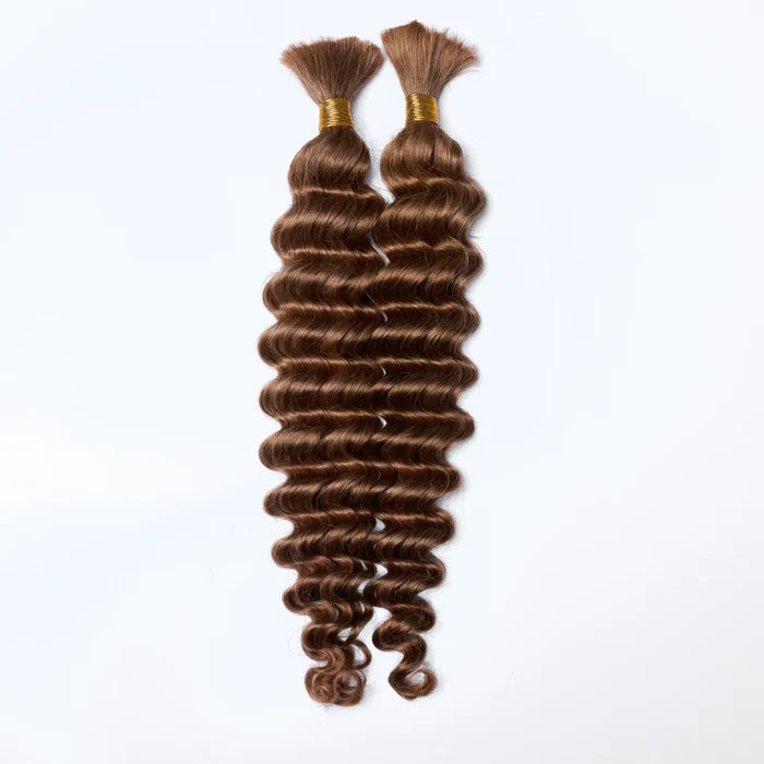 20inch Deep Wave Bulk Hair For Braiding #30 Color
