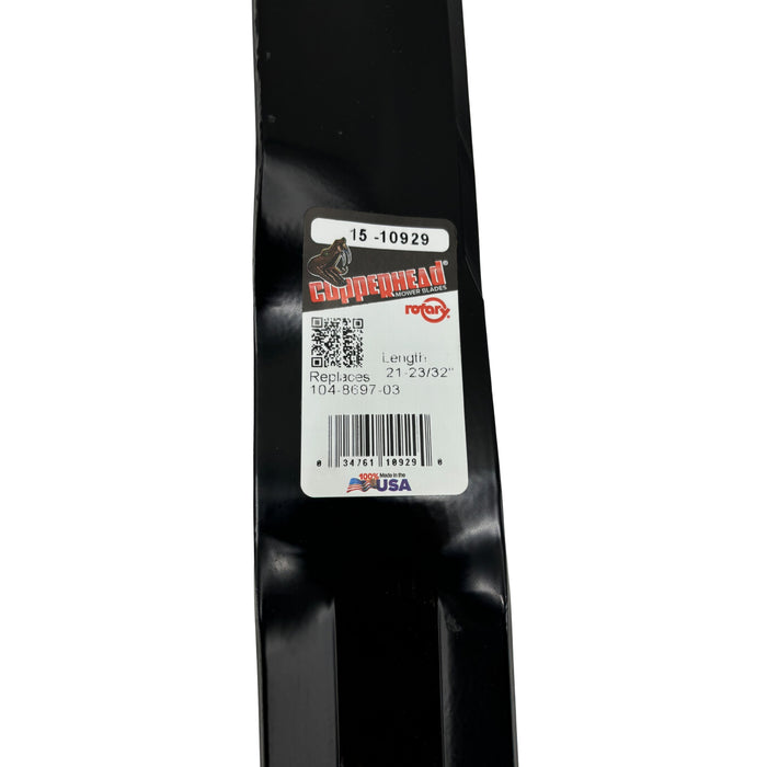 22" Toro Recycler High-Lift Blade 131-4547-03 (21-11/16" Long x 7/16" Hole)