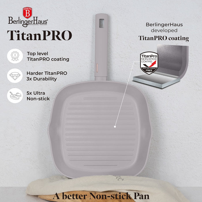 28cm Grill Pan, Taupe