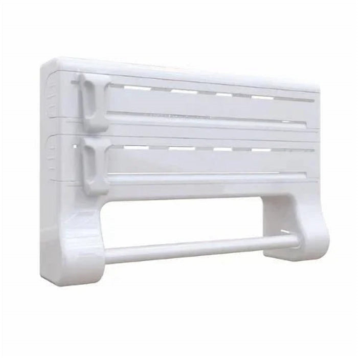 3 in 1 Kitchen Roll Holder with Cutter for Foil and Cling Film