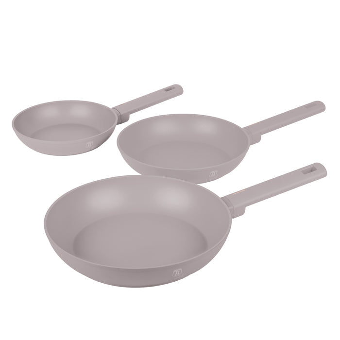 3 Pcs Frypan Set, Taupe