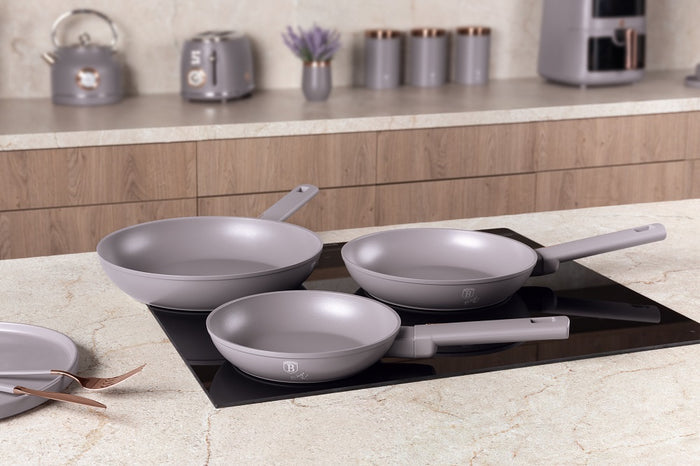 3 Pcs Frypan Set, Taupe
