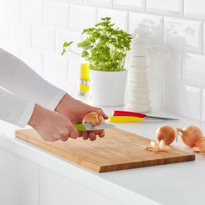 3-Piece Multi-Colour Kitchen Knife Set in Stainless Steel