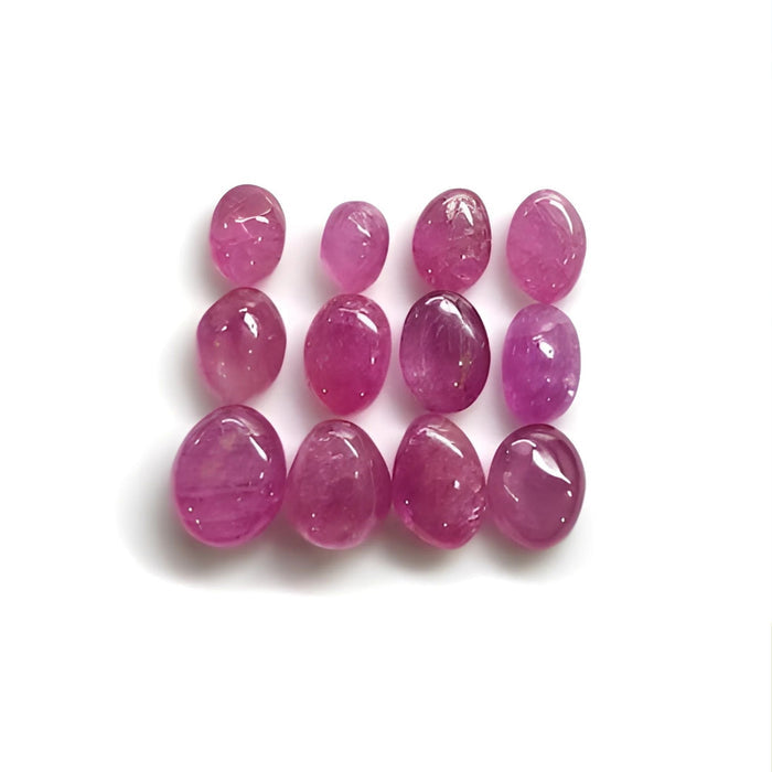 ruby uneven cabochon