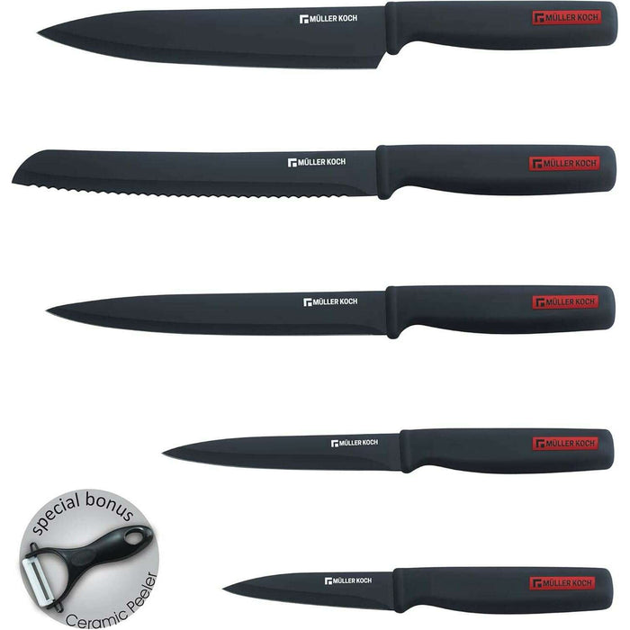 6 Pieces Non-Stick Coating Kitchen Tools Set knives set 6 Pieces Non-Stick Coating Kitchen Tools Set 6 Pieces Non-Stick Coating Kitchen Tools Set Muller Koch