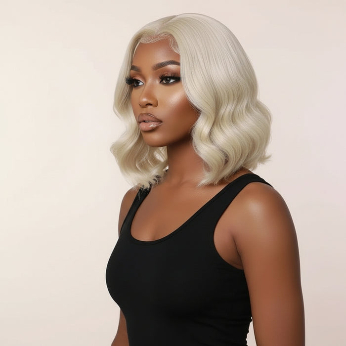 613 13x4 Pre-Plucked Lace Front Body Wave Bob Wig |180% Density| 100% Human Hair