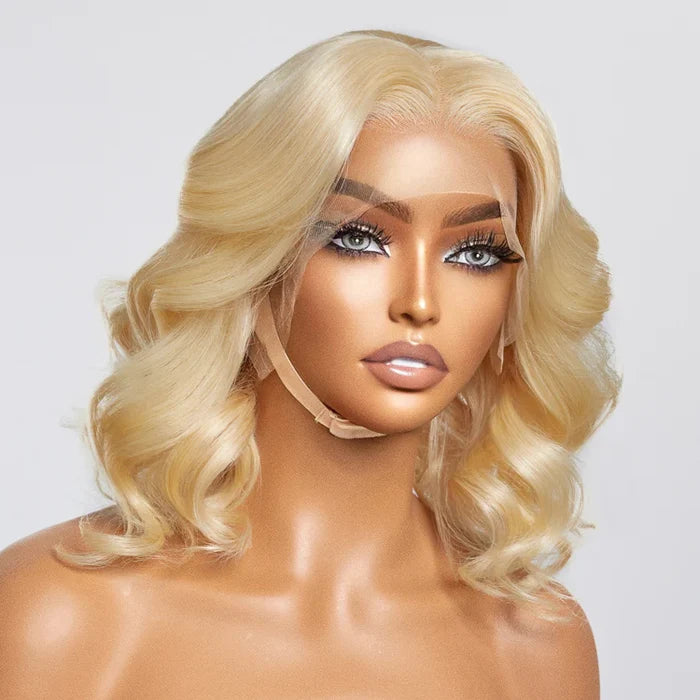 613 13x4 Pre-Plucked Lace Front Body Wave Bob Wig |180% Density| 100% Human Hair