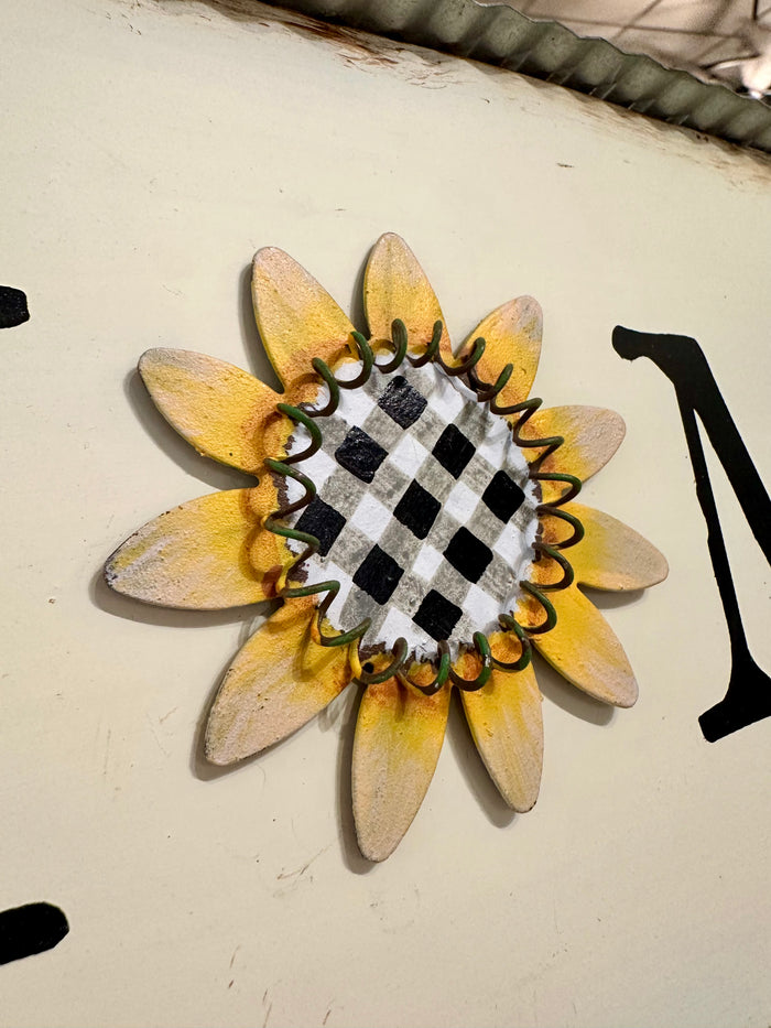 Sunflower Buffalo Check Magnet
