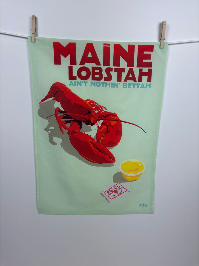 Maine Lobstah Tea Towel