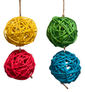A&E Cage Nibbles Vine Ball on String Small Animal Chew Toy