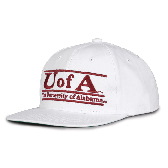 Alabama Crimson Tide Retro Bar Snapback - White, alternate view 1
