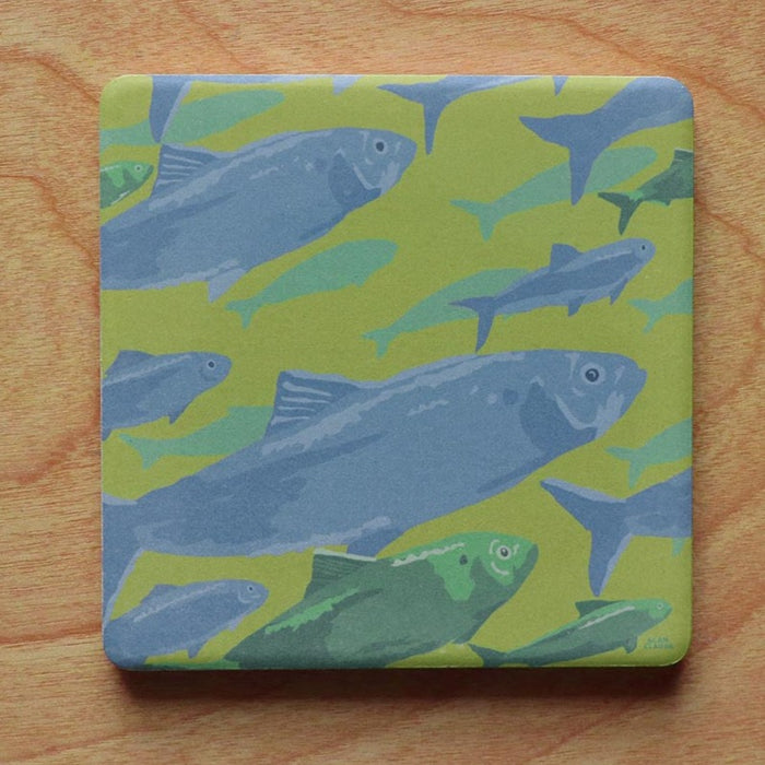 Alewives On The Move Art Drink Coaster