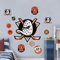 Anaheim Ducks Repositionable Wall Decal Set - Team Logos