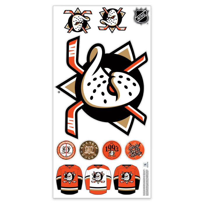 Anaheim Ducks Repositionable Wall Decal Set - Team Logos