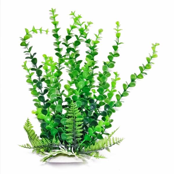 Aquatop 6" - 20" Green Bacopa-like Aquarium Plant with Weighted Base