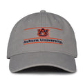 Light grey auburn cap front view