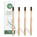 Living Well adult bamboo toothbrush four pack
