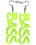 Bass Earrings, Dangle Earrings, - One Stop Rave