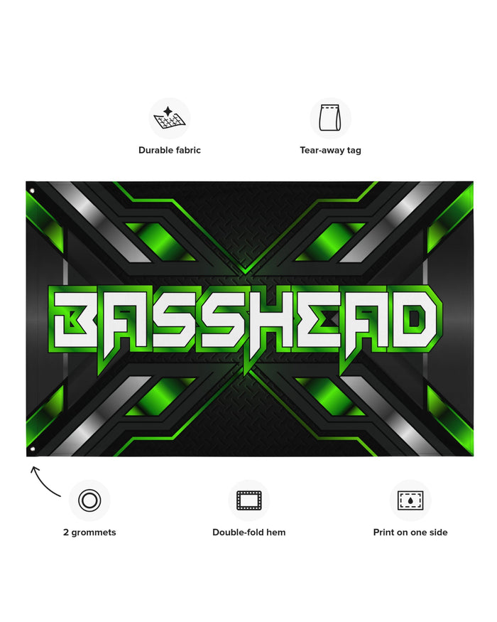 Basshead Rave Flag