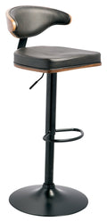 Bellatier D120-330 BrownBlack Tall UPH Swivel Barstool1CN