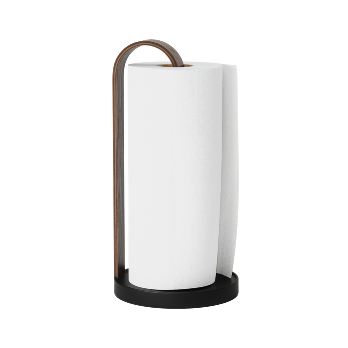 Paper Towel Holders | color: Black-Walnut