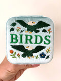 Birds Velvet Travel Jewelry Box