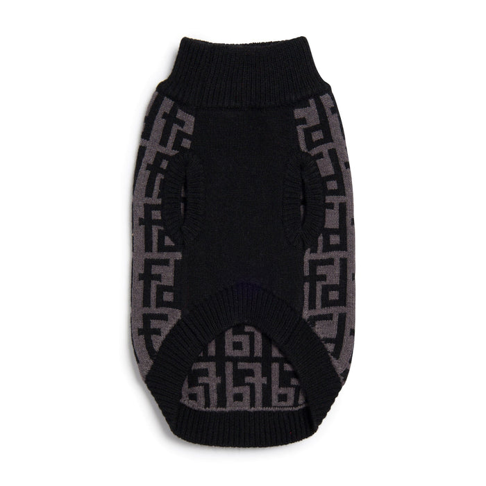 fabdog® Black Monogram Sweater Apparel