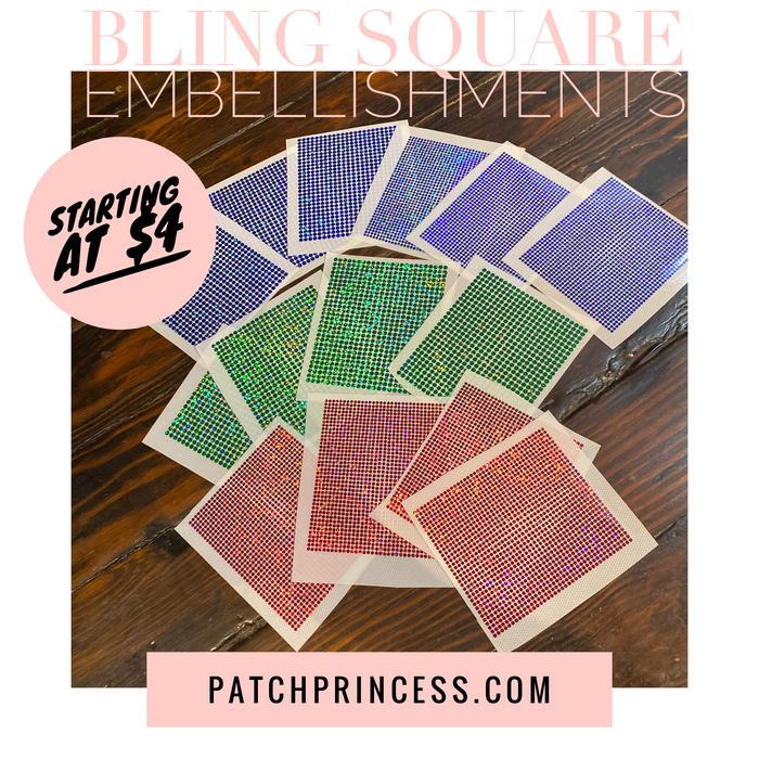 BLING SQUARE EMBELLISHMENTS