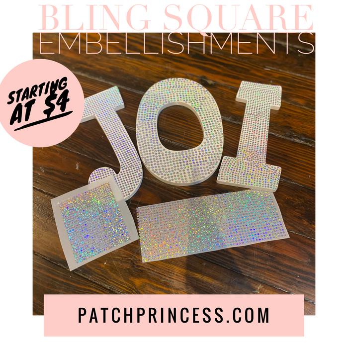 BLING SQUARE EMBELLISHMENTS