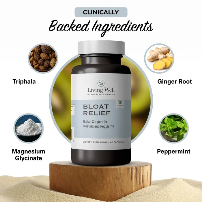 Bloat Relief gut health supplement lifestyle