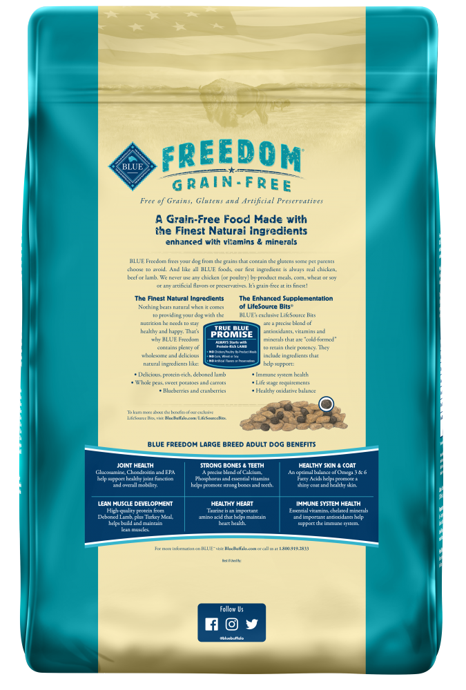 Blue Buffalo Freedom Large Breed Adult Lamb Recipe Dry Dog Food