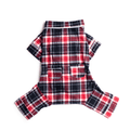 fabdog® 8" Blue Plaid Flannel Pajamas Apparel