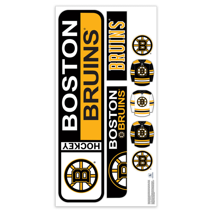 Boston Bruins Repositionable Wall Decal Set - Street Signs