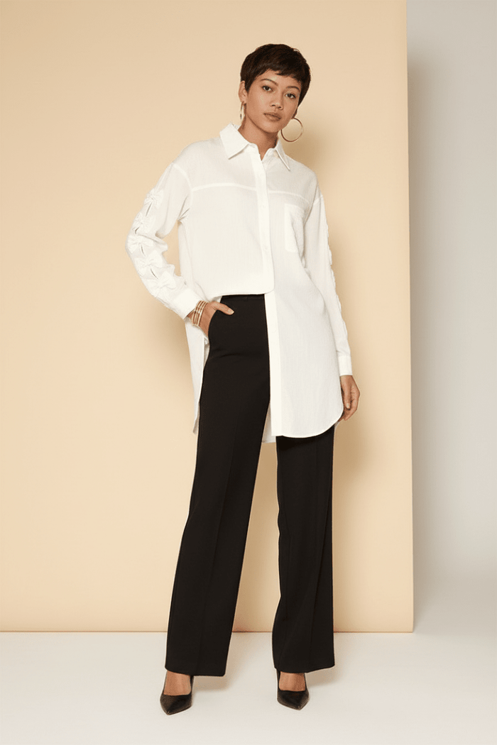 Bow Sleeve Button Down Shirt - The PM Edit