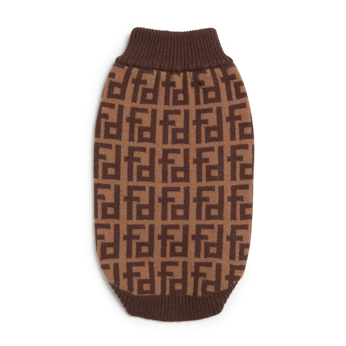 fabdog® 8" Brown Monogram Sweater Apparel
