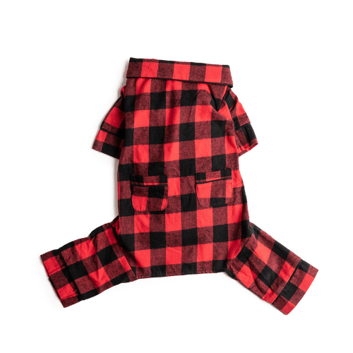 fabdog® 8" Buffalo Check Flannel Pajamas Apparel