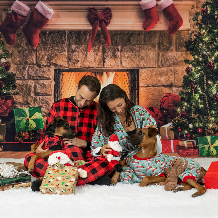 fabdog® Buffalo Check Matching Human Onesie Human